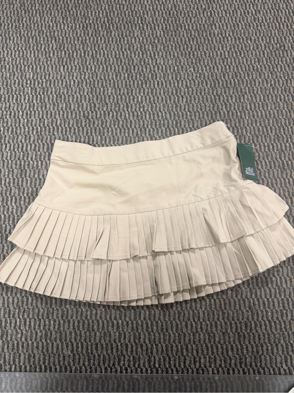 wild fable Pleated Mini Skirt - Khaki